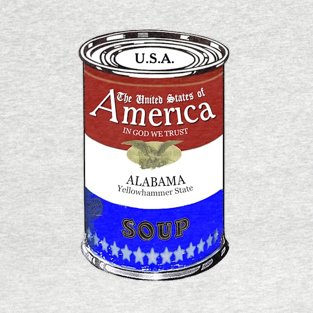 America Soup ALABAMA Abstract Art by BruceALMIGHTY Baker